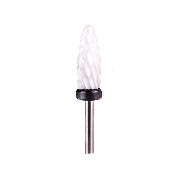 NC NAILS COMPANY CERAMIC DRILL BIT FOR GEL AND ACRYLIC - BLACK CONE