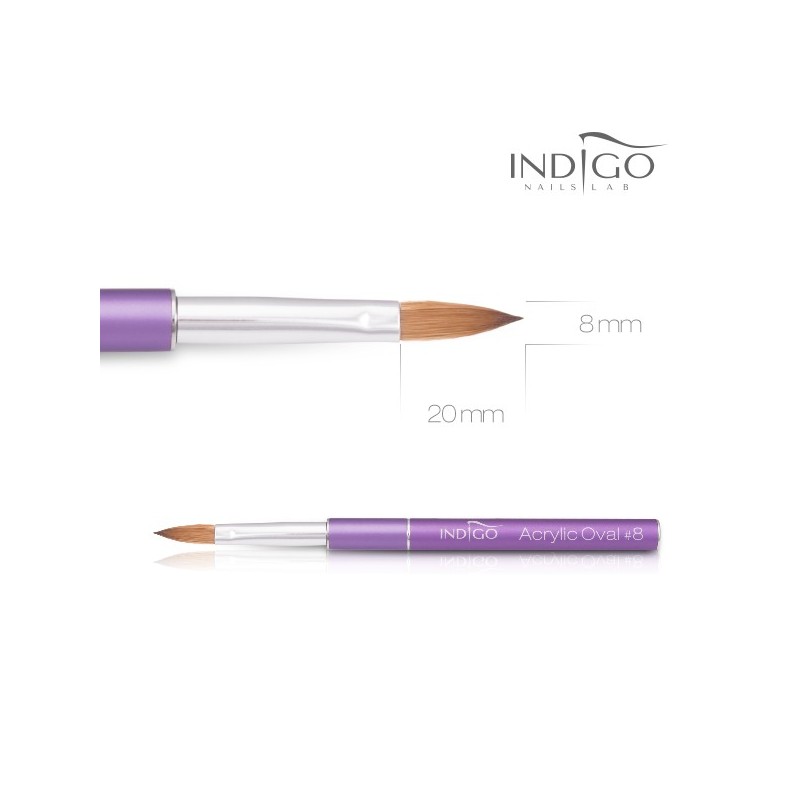 INDIGO NAILS ACRYLIC BRUSH NO 8 KOLINSKY VOILET