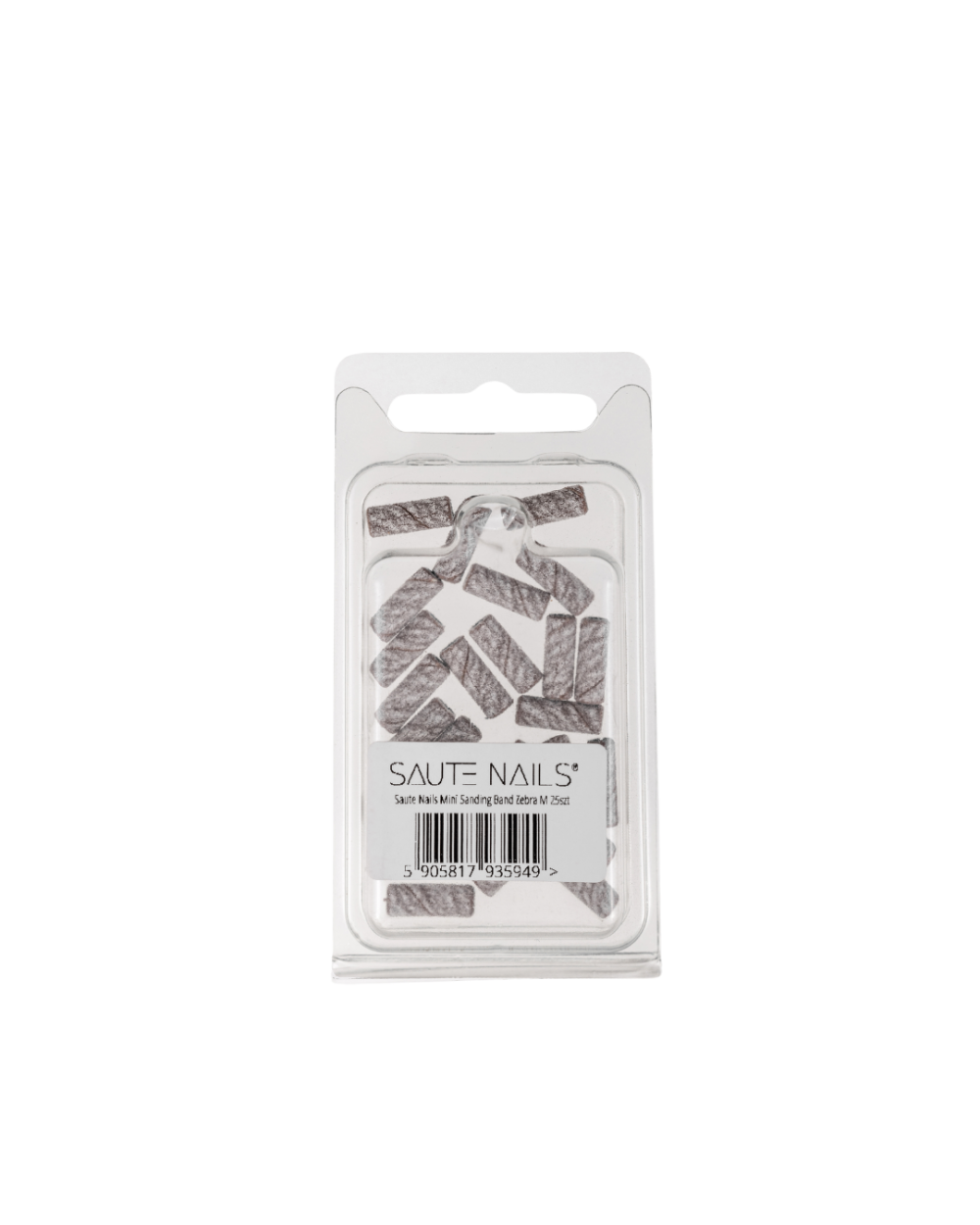 SAUTE NAILS ZEBRA SANDING BANDS MINI MANDREL  M 25 PCS - 180 grit
