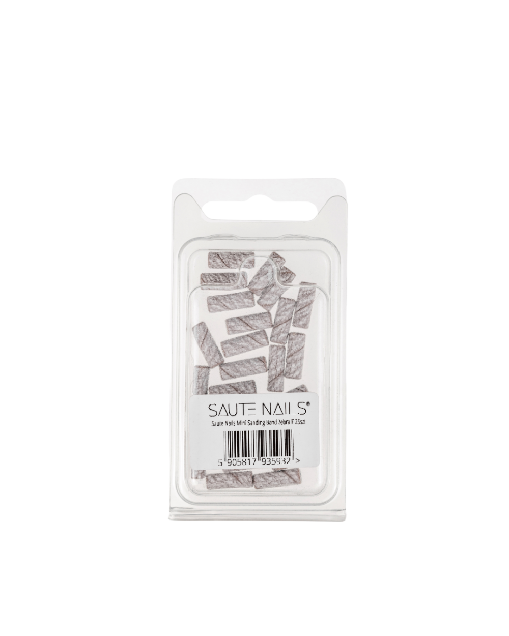 SAUTE NAILS ZEBRA SANDING BANDS MINI MANDREL 240 GRIT  F 25 PCS