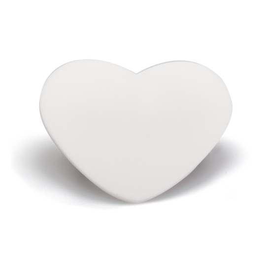 PAW PALETTE REGULAR WHITE HEART MINI LUV WITH A HOLE ON THE FINGER