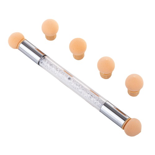 ALLEPAZNOKCIE DOUBLE-SIDED SPONGE BRUSH FOR OMBRE AND NAIL ART WITH ZIRCONIA