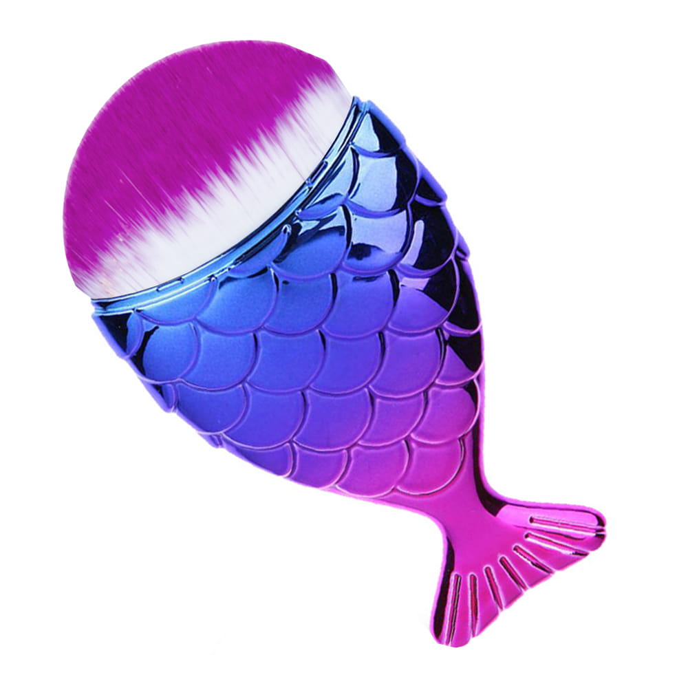 ALLEPAZNOKCIE NAIL DUST BRUSH FISH CHUBBY MERMAID BRUSH