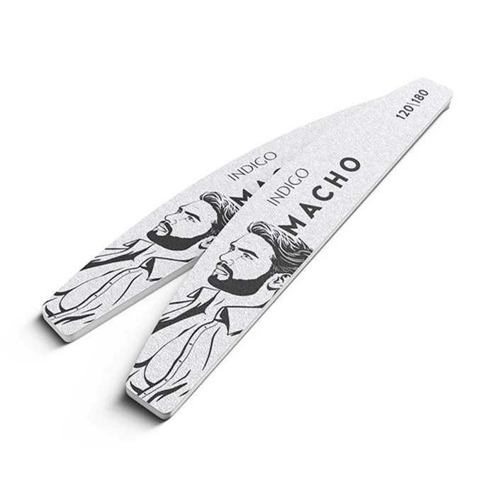 NAIL FILE HALF MOON STANDARD 120/180 MACHO 10pcs