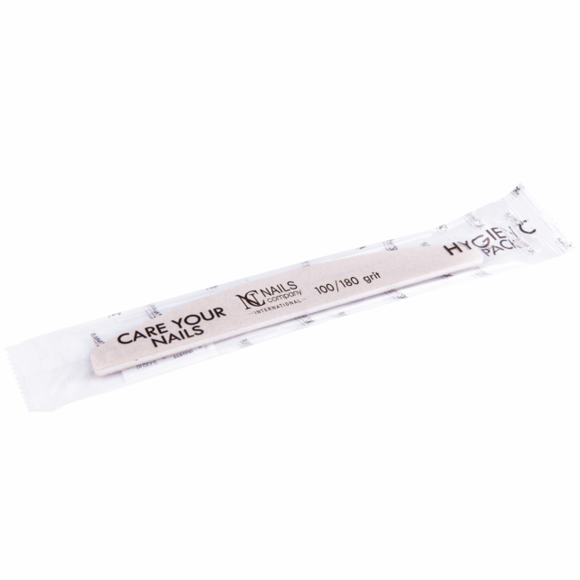 NC NAILS COMPANY HYGIENIC PACK HALF MOON FILE 100/180 