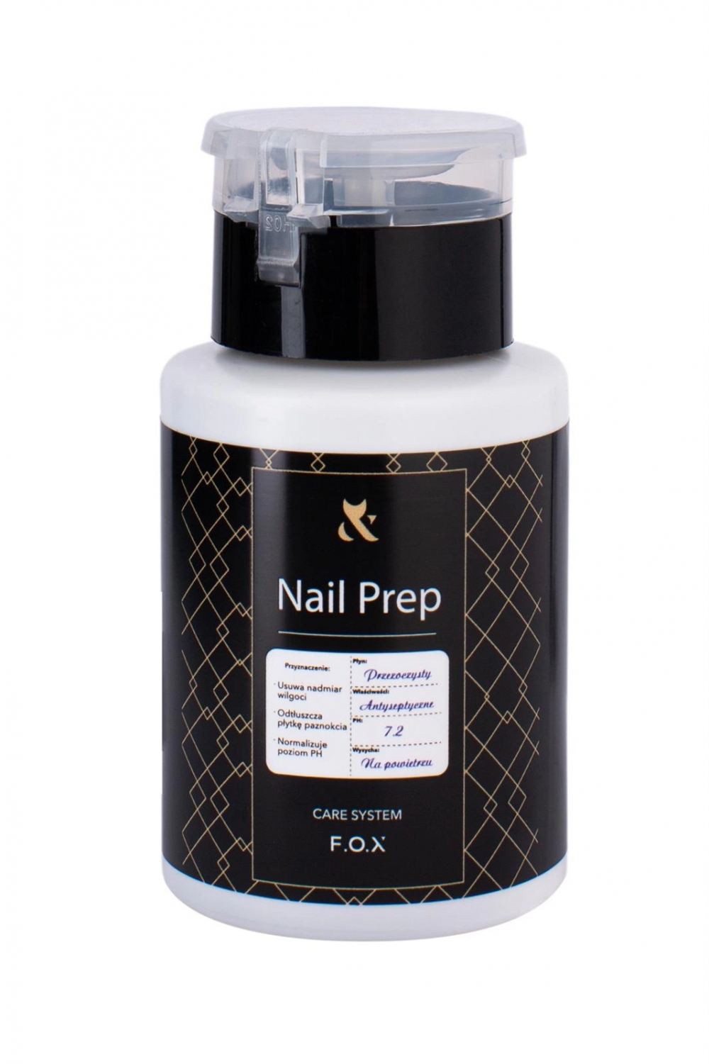 F.O.X CARE SYSTEM NAIL PREP 160 ML (PUMP DISPENSER)