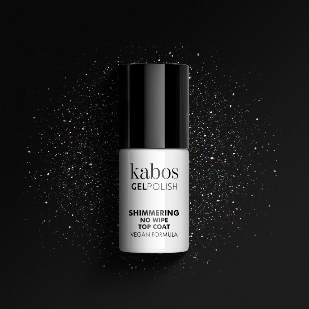 KABOS GELPOLISH SHIMMERING NO WIPE TOP COAT 5ML