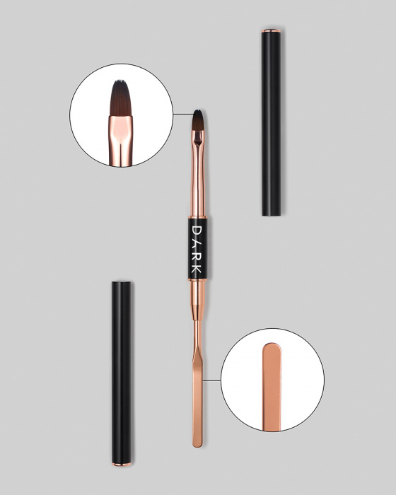 DARK BY RIOR NAIL BRUSHGEL BRUSH 9mm & SPATULA
