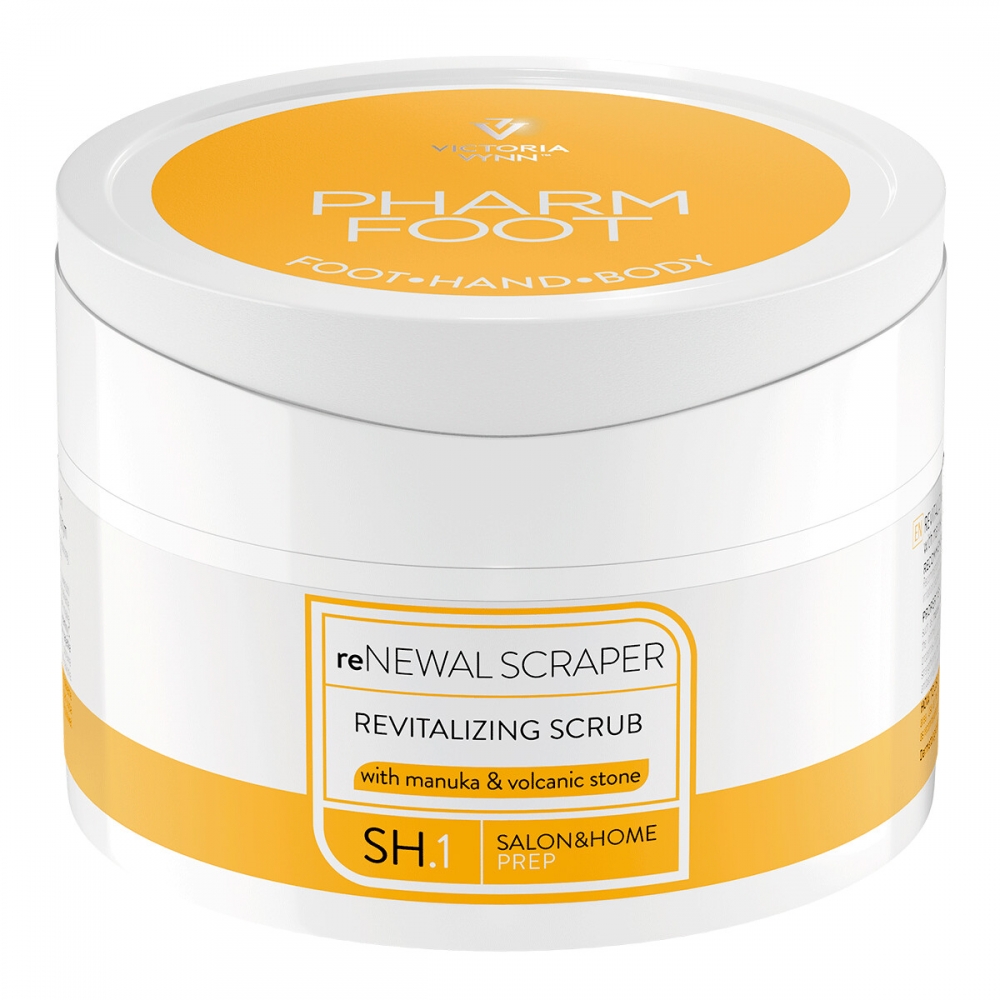 PHARM FOOT reNEWAL SCRAPER REWITALIZING SCRUB WITH MANUKA & VOLCANIC STONE 200gr