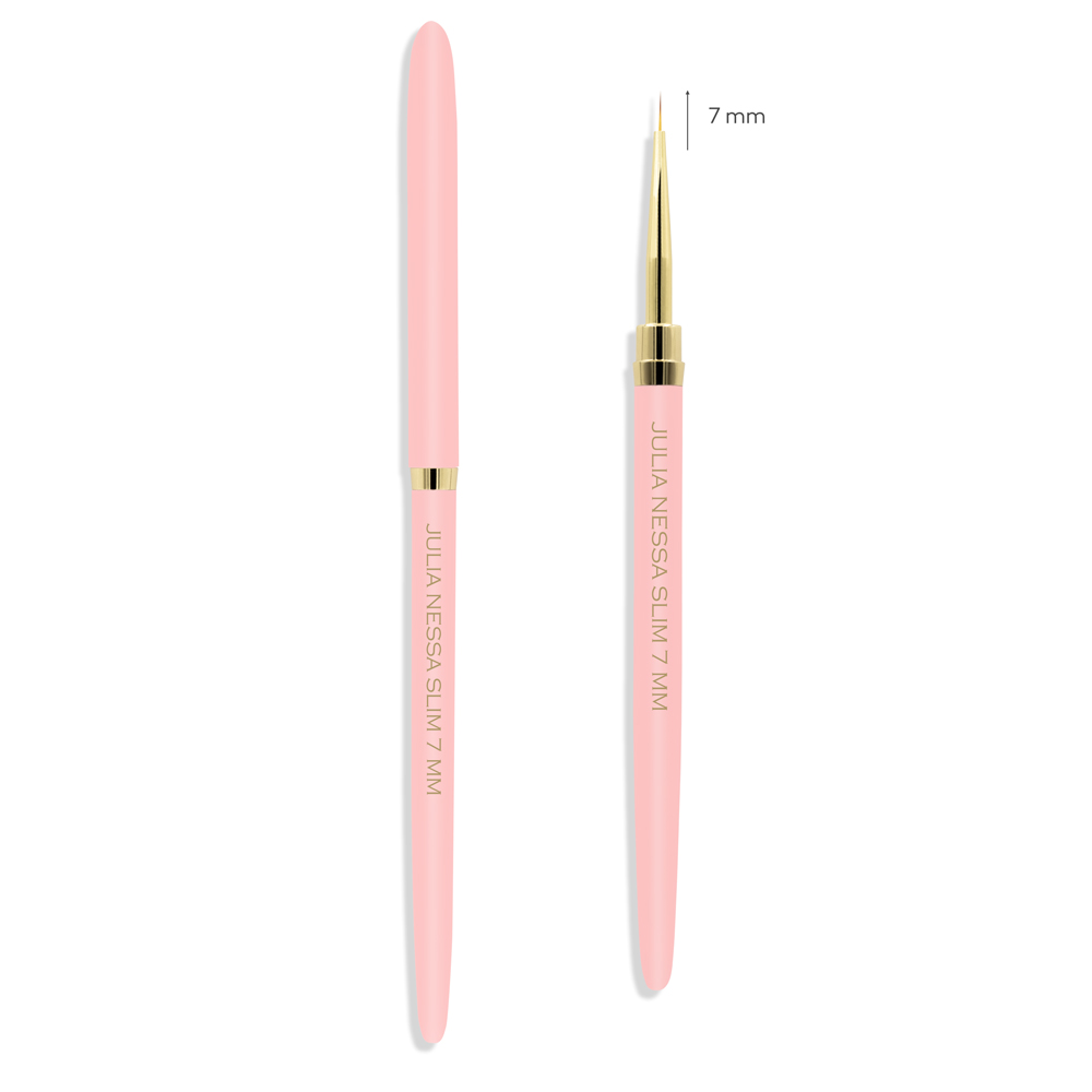 JULIA NESSA ART BRUSH SLIM LINE 7mm PINK