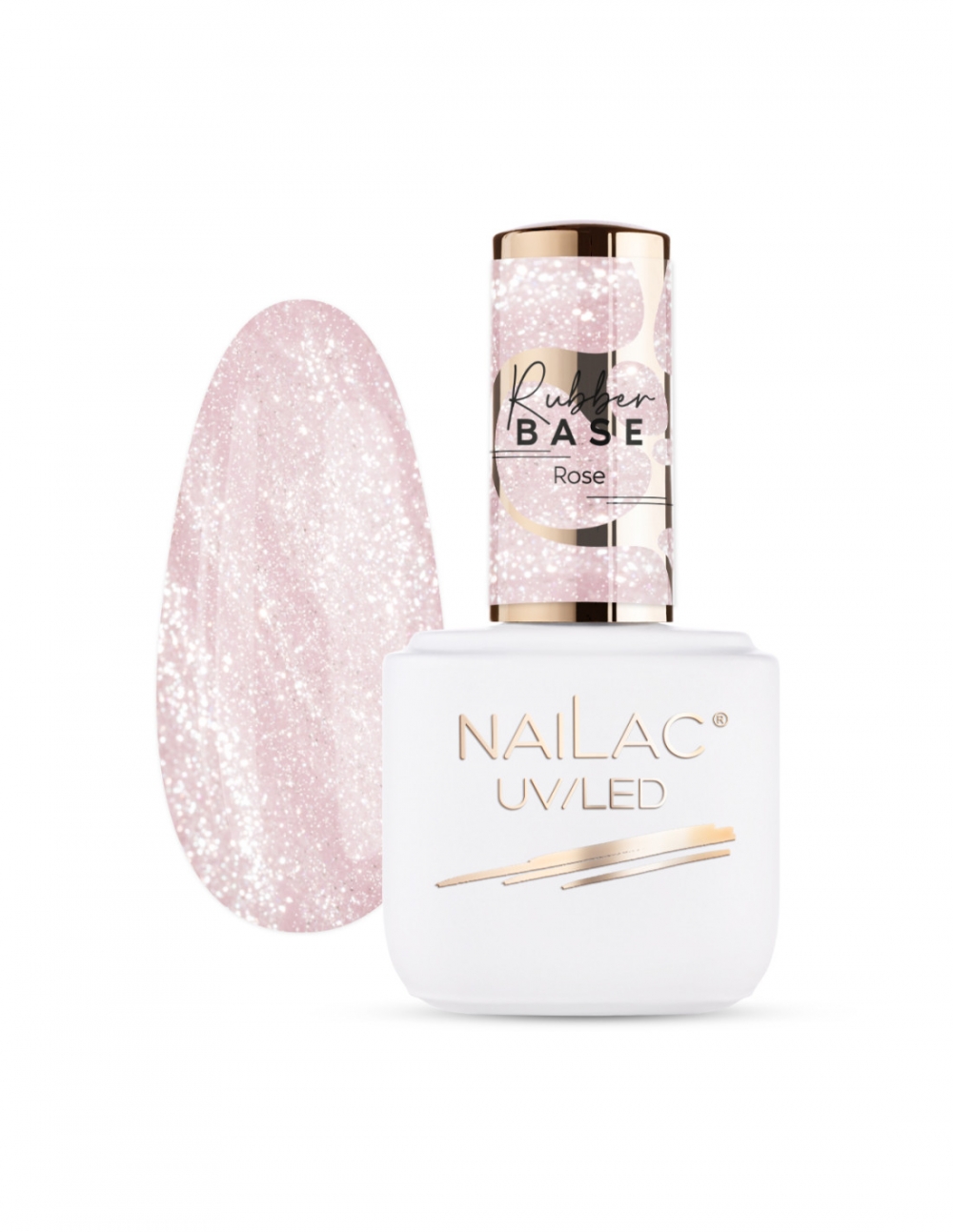 NAILAC RUBBER BASE ROSE 7ML