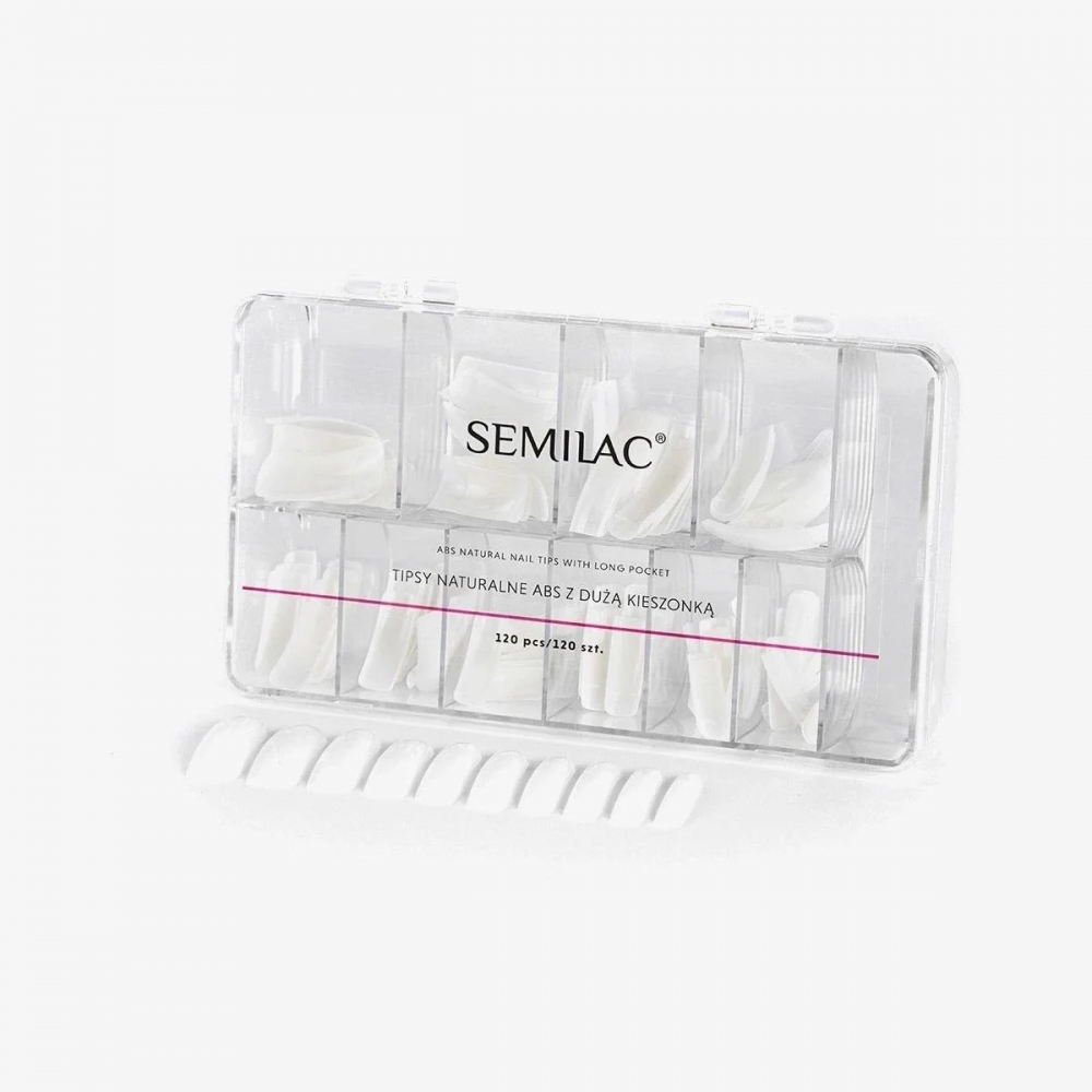 SEMILAC NATURAL TIPS 120 PCS WITH LONG POCKET