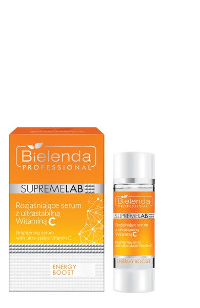 BIELENDA SUPREMELAB ENERGY BOOST SKIN BRIGHTENING SERUM WITH ULTRASTABLE VITAMIN C 15ML