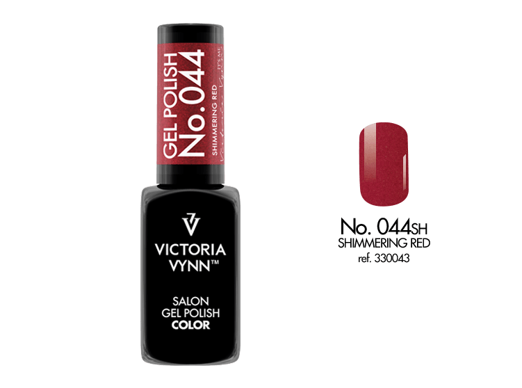  VICTORIA VYNN GEL POLISH 044 SHIMMERING RED 8ML SALE 