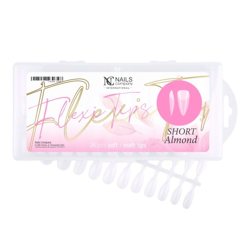 NC NAILS COMPANY FLEXI TIPS SHORT ALMOND