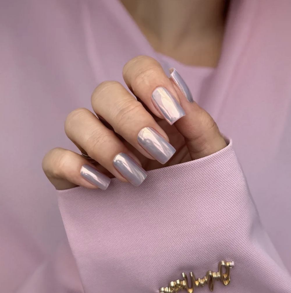 JULIA NESSA NAIL DUST SILVER ROSE POWDER