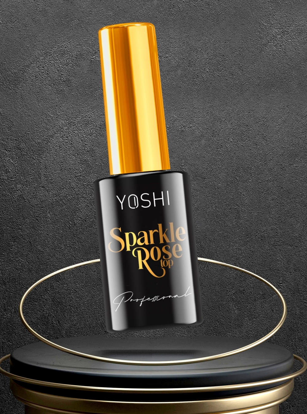 YOSHI PROFESSIONAL TOP SPARKLE ROSE LED UV/HYBRID 10ML