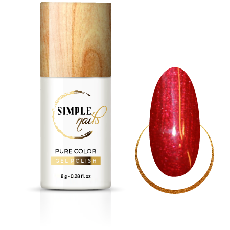 SIMPLE NAILS UV/LED GEL POLISH PURE COLOR SPARKLING WINE 