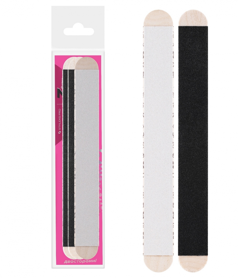 STALEKS NAIL FILE REFILLS ON WOODEN BASE PAPMAM MIX 180/240 3pcs