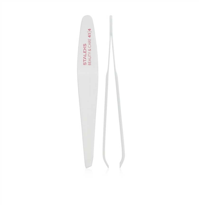 STALEKS BEAUTY & CARE 41/4 EYEBROW TWEEZERS 