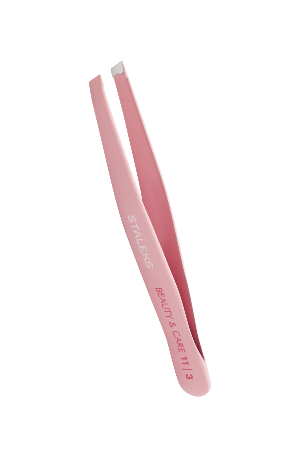 STALEKS BEAUTY & CARE EYEBROW TWEEZERS 11/3 PINK