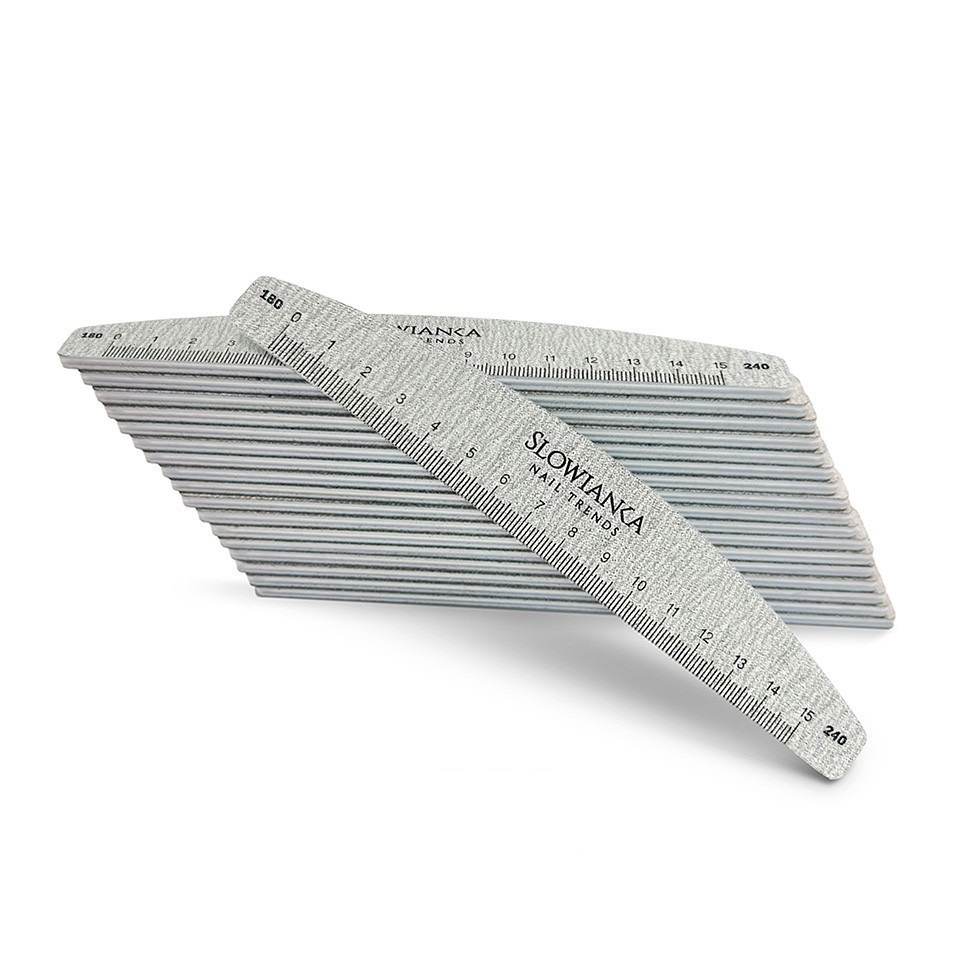 SŁOWIANKA NAIL FILE SET HALF MOON 180/240 25 PCS