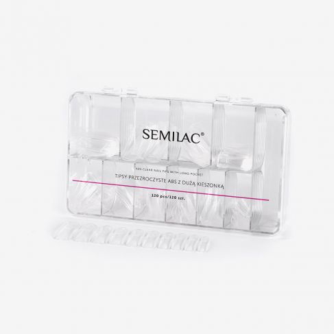 SEMILAC TRANSPARENT TIPS 120szt.