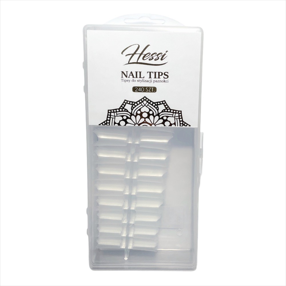 HESSI NAILS TIPS CLEAR 240 PCS