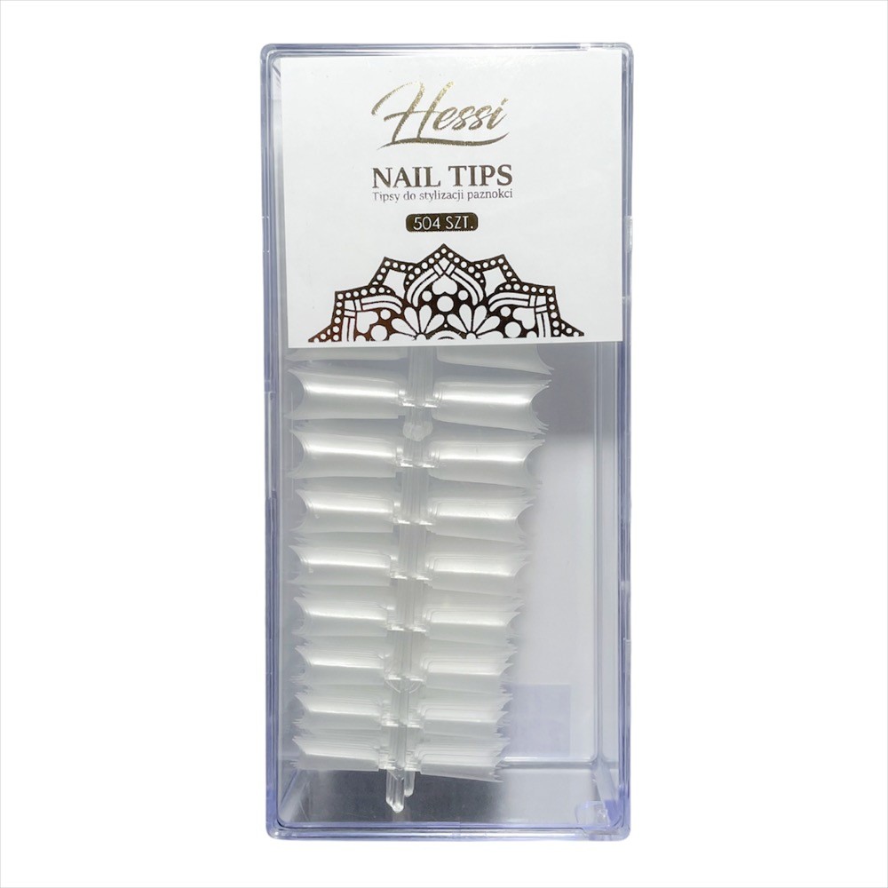 HESSI NAILS TIPS CLEAR 504 PCS