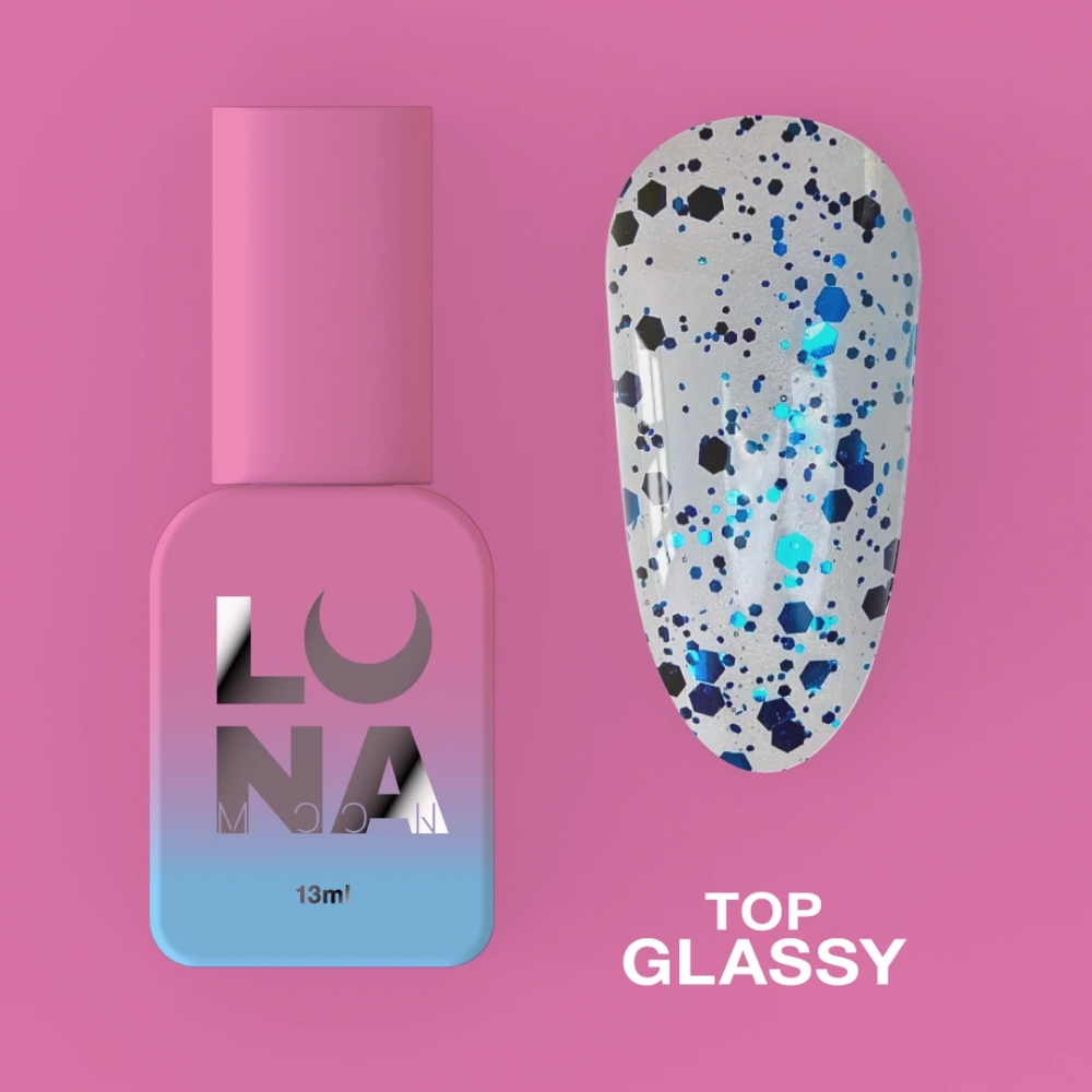 LUNAMOON TOP FOR GEL POLISH TOP GLASSY 13ML