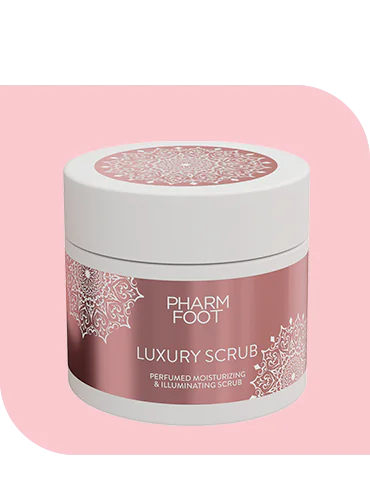 PHARM FOOT LUXURY SCRUB MOISTURIZING ILUMINATING SCRUB FOR FEET HANDS AND BODY 200 G