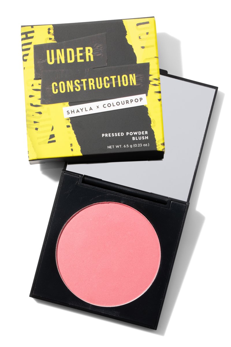 COLOURPOP & SHAYLA PRESSED POWDER BLUSH UNDER CONSTRUCTION