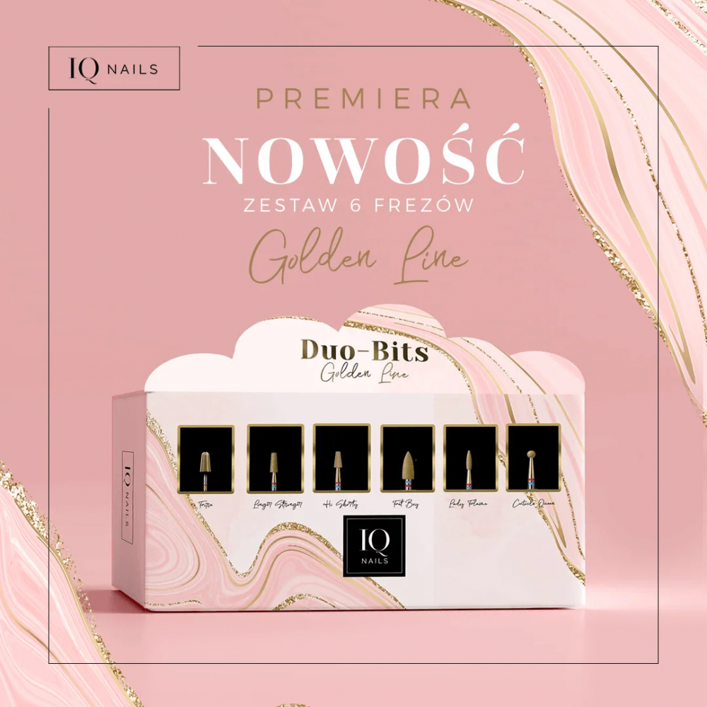 IQ NAILS INNOVATIVE DUO BIT GOLDEN FINE DUOFREZ KIT