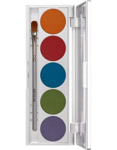 KRYOLAN VIVA COLOR PALETTE 5 COLORS TRIBAL IRIDISCENT