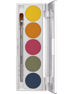 KRYOLAN VIVA COLOR PALETTE 5 COLORS FLEUR MATT