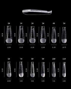 DARK BY RIOR SET OF 4 SHAPES UPPER FORM WITH DARK MOLDS (SQUARE, ALMON, COFFIN, STILETTO)