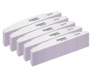 CLARESA STYLISTIC JAPANESE HALF MOON FILE 100/180 (50pcs)