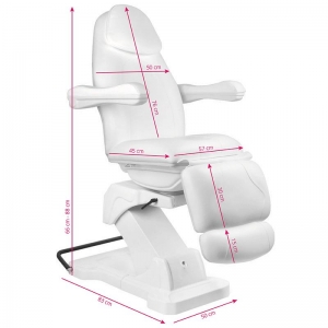 ACTIVESHOP COSMETIC CHAIR ELECTR. BASIC 161 ROTARY WHITE