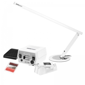 ACTIVESHOP ACTIV POWER JD700 WHITE DRILL MACHINE + DESK LAMP SLIM 20W WHITE