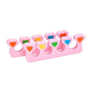 ACTIVESHOP FOAM SEPARATORS FOR PEDICURE 2 PCS HEARTS