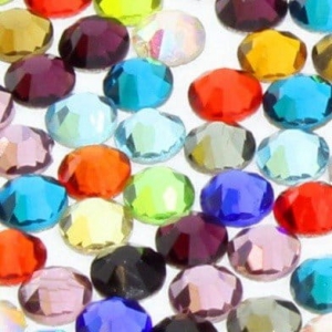 ALLEPAZNOKCIE NAIL ART DECORATION ZIRCONIA LA SWAROVSKI SS10 MIX 50 PCS