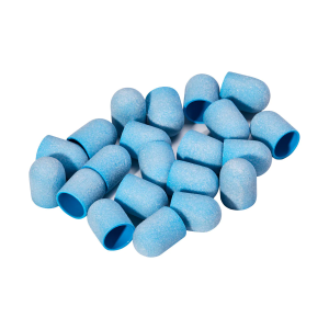 EXO BLUE MED ABRASIVE CAP 13MM /220 20PCS