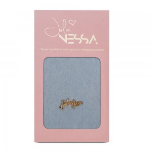 JULIA NESSA PHOTO SLEEVE JACKET JEANS BABY BLUE