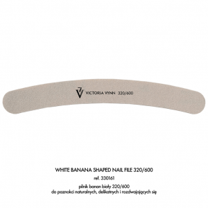 VICTORIA VYNN WHITE BANANA SHAPED NAIL FILE 320/600