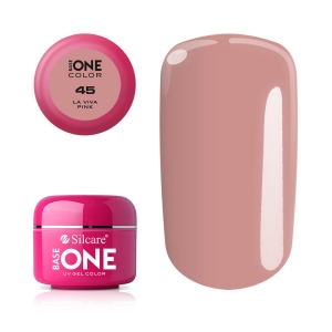 SILCARE BASE ONE COLOR GEL LA VIVA PINK 45