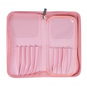 JULIA NESSA CASE FOR NAIL BRUSHES AND ACCESSORIES PINK