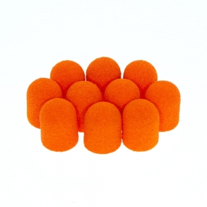 ALLEPAZNOKCIE SANDING BAND ABRASIVE COATS FOR PEDICURE FABRIC PODO ALLEMED ORANGE 7MM GRADING 150 100PCS