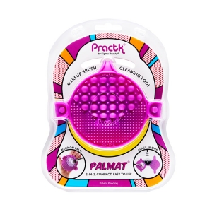 PRACTK PALMAT MAKEUP BRUSH  CLEANING TOOL