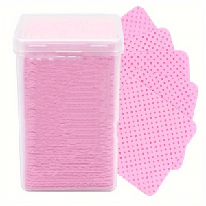 AH NAILS COLLECTION CLEANING PAD DUST FREE WIPES PINK 200PCS