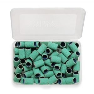 ABA GROUP CYLINDRICAL NAIL DRILL BITS GRIT 150 100 PCS - TURQUOISE